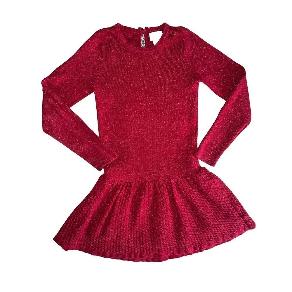 Heirlooms By Polly Purdise Girls Long Sleeve Red Top Size Small 7-8